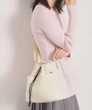 【5ポケット】刺繍ドロストショルダー