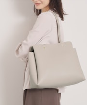 ＜楽もち＞軽量PU三層A4トート