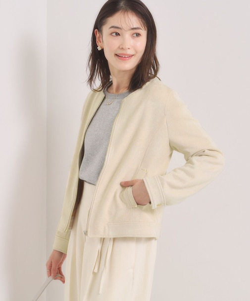 カットスエードジャケット