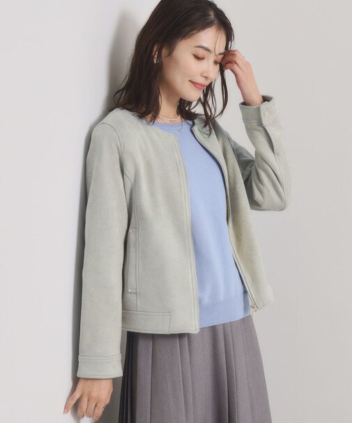 カットスエードジャケット