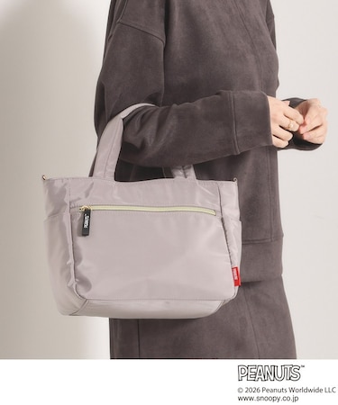 ＜PEANUTS＞裏地総柄2WAYトート
