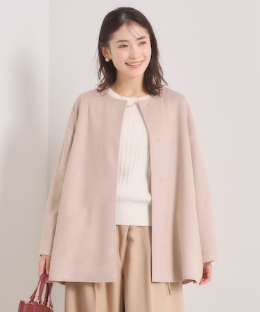 カットスエードコート