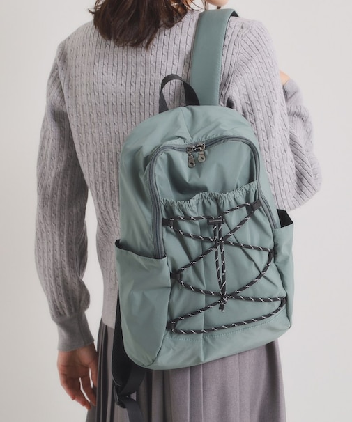 【8ポケット】撥水レースアップリュック