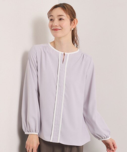 【入卒／手洗い可】配色ブラウス