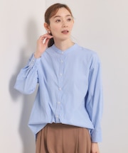 【手洗い可】2wayストライプブラウス