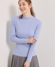 【手洗い可】ラメリブニット