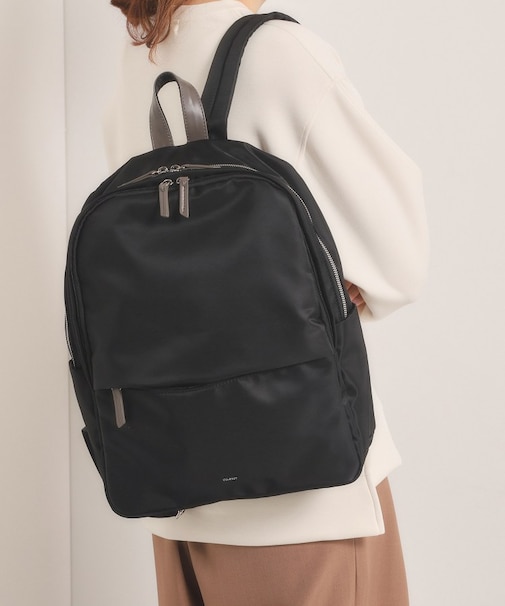 【収納アドバイザー監修】合皮コンビリュック