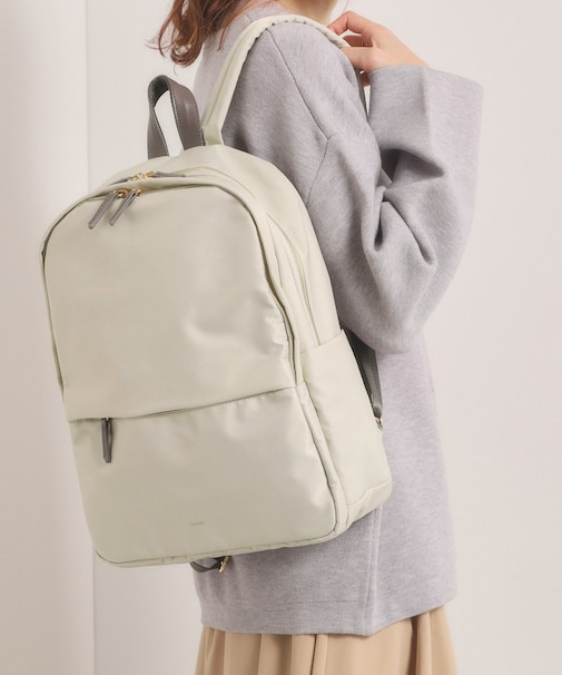 【収納アドバイザー監修】合皮コンビリュック