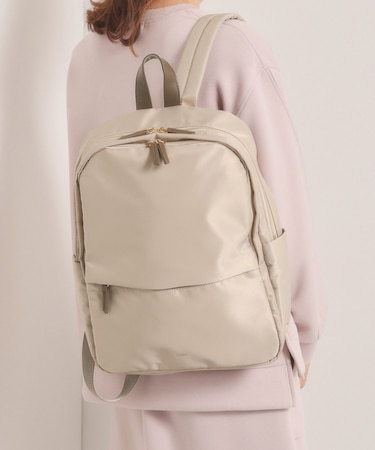 【収納アドバイザー監修】合皮コンビリュック