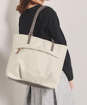 【収納アドバイザー監修】合皮コンビA4トート