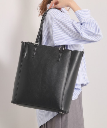 PU軽量2WAY縦型A4トート