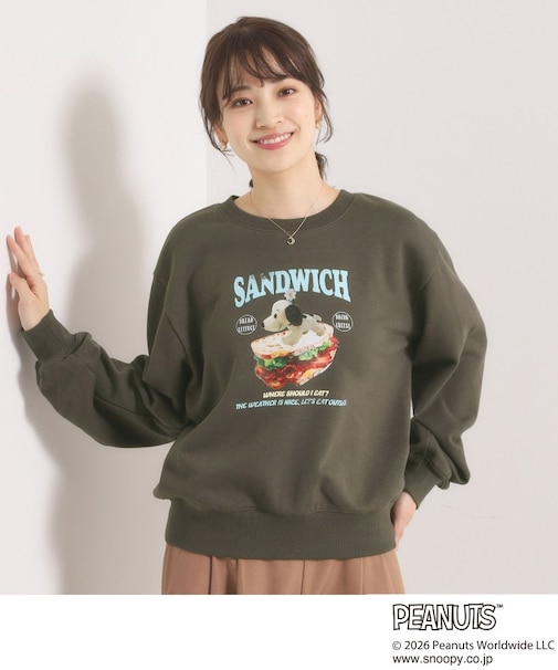 ＜PEANUTS＞裏毛プルオーバー