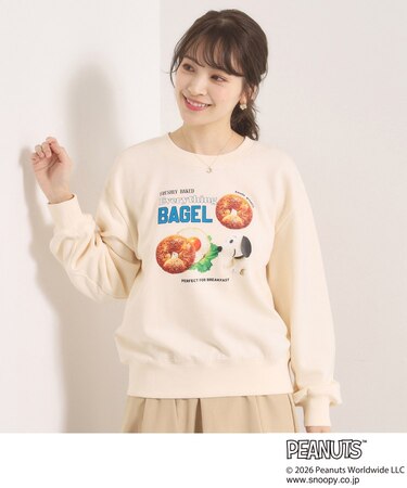 ＜PEANUTS＞裏毛プルオーバー