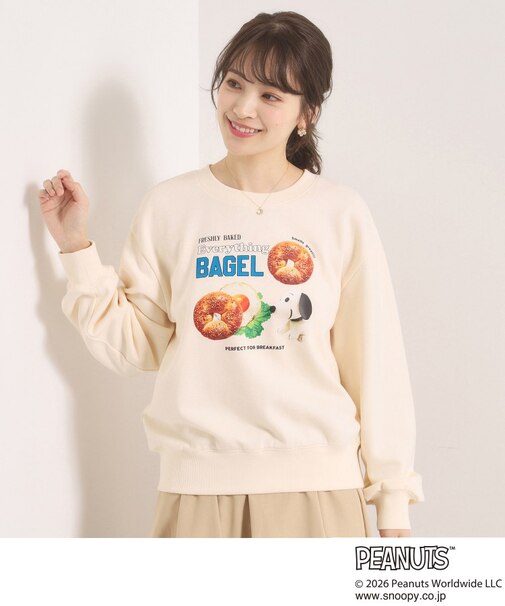 ＜PEANUTS＞裏毛プルオーバー