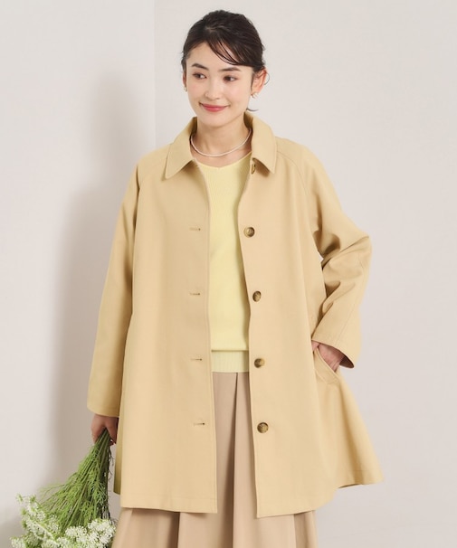 【撥水／花粉防止／手洗い可】ステンカラーコート