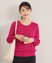 【洗濯機OK】花粉防止Vネックニット