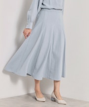 【手洗い可／セットアップ可】サテンピーチスカート