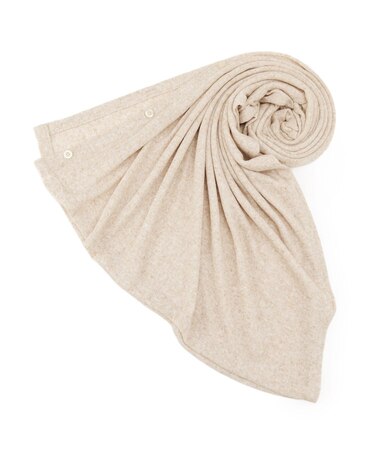 【手洗い可】メランジニット3WAYストール