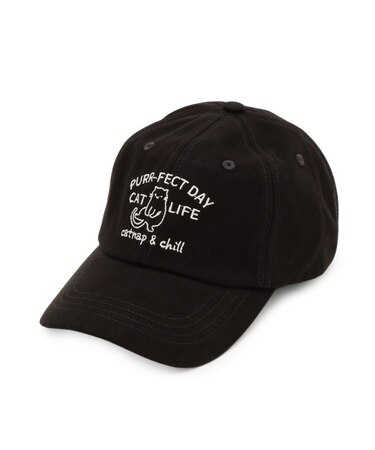 刺繍猫キャップ