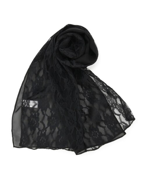 【手洗い可】レースシフォンストール