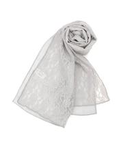 【手洗い可】レースシフォンストール