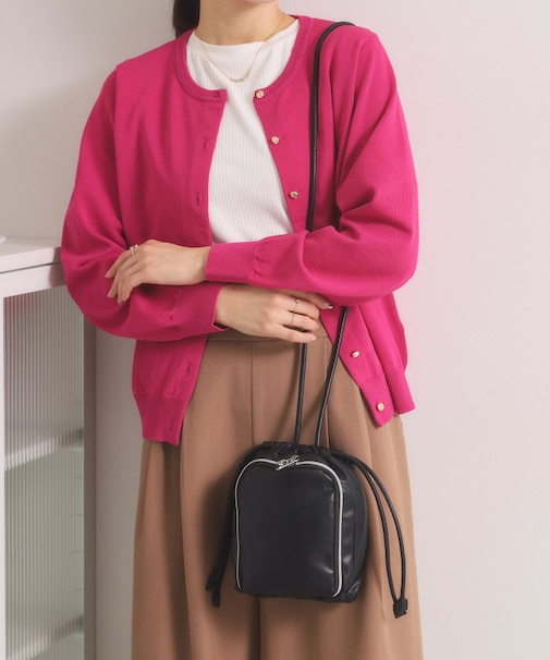 ポーチ付き巾着ミニショルダー