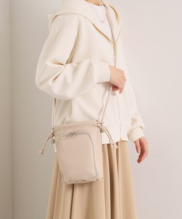 ポーチ付き巾着ミニショルダー