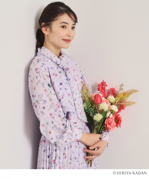 【ITS’DEMO × HIBIYA－KADAN】楊柳ボウタイブラウス