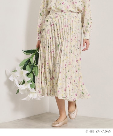 【ITS’DEMO × HIBIYA－KADAN】楊柳プリーツスカート