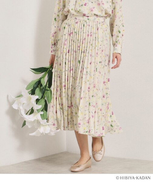 【ITS’DEMO × HIBIYA－KADAN】楊柳プリーツスカート
