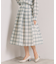 【セットアップ可／手洗い可】シアーチェックスカート