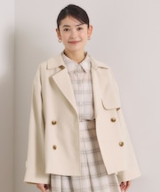 【撥水／花粉防止／手洗い可】ショートトレンチコート