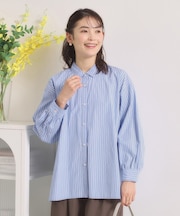 【手洗い可】バックギャザーブラウス