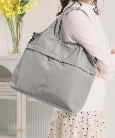 【防花粉/全6色】高密度バルーン10ポケットトート