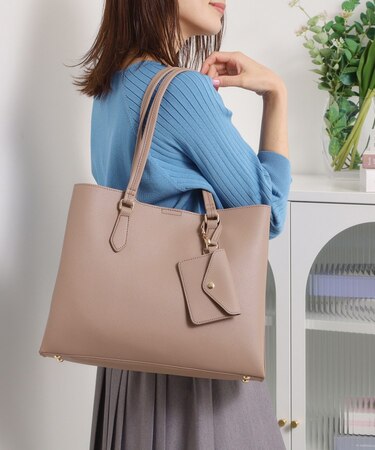 パスケース付きA4トート