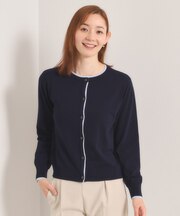 【手洗い可】レイヤード風カーディガン