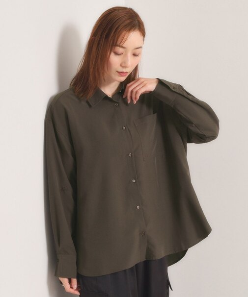 【接触冷感／吸水速乾／UV／洗濯機OK】袖2wayブラウス