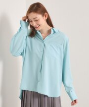 【接触冷感／吸水速乾／UV／洗濯機OK】袖2wayブラウス