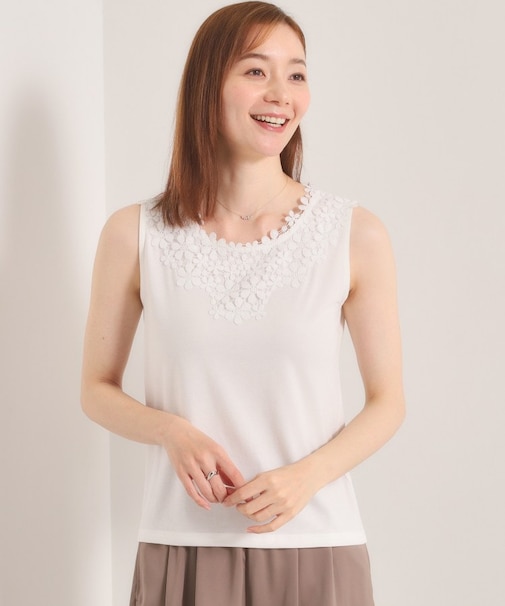 【洗濯機OK】レースタンクトップ