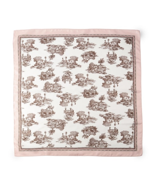 トワルドジュイ柄スカーフ