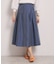 【洗濯機OK】デニム風スカート