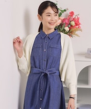 【UVケア／毛玉防止／手洗い可】ニットボレロ