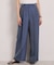 【洗濯機OK】デニム風ワイドパンツ