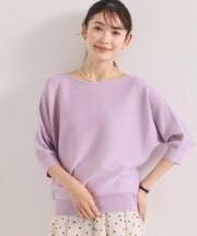 【手洗い可】ラメガーターニット