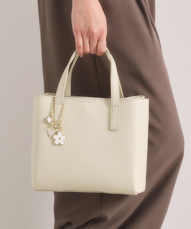 フラワーチャーム付2WAYトート