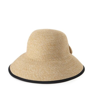 【折り畳み可】ウォッシャブルバックリボンハット