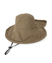 【撥水/冷感】タレ付きUVツバ広ハット