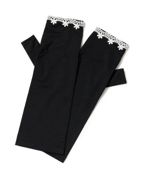 【接触冷感】レースショートUVグローブ