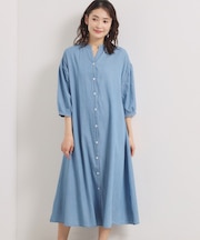 【洗濯機OK】シアーデニムワンピース