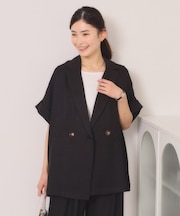 【UVケア／接触冷感／吸水速乾／洗濯機OK】柔らかリネンライクジャケット